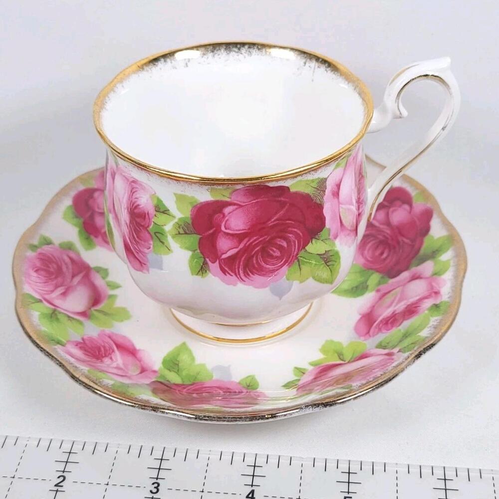 Royal Albert Cup And Saucer - Old English Rose Pattern
